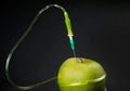 Green apple and drop counter