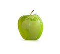 Green apple with earth Royalty Free Stock Photo