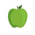 Green apple fruit illustration vector isolated Royalty Free Stock Photo