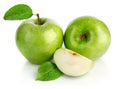 Green Apple Fruits With Cut