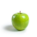 Green apple granny smith on white isolated Royalty Free Stock Photo