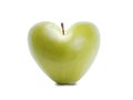 Green apple heart Royalty Free Stock Photo