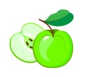 Green apple icon Royalty Free Stock Photo