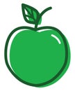 Green apple, icon icon Royalty Free Stock Photo