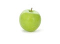 Green apple isolated over white Royalty Free Stock Photo