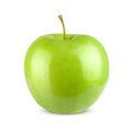 Green apple. Isolated on white background. Royalty Free Stock Photo
