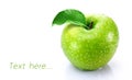 green apple isolated on white background Royalty Free Stock Photo