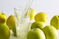 Green apple juice Royalty Free Stock Photo
