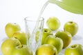 Green apple juice Royalty Free Stock Photo