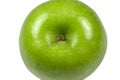 Green Apple macro top Royalty Free Stock Photo