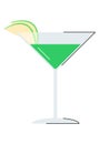 Green Apple Martini summer sweety alcoholic drink