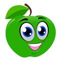 Green Apple Mascot Royalty Free Stock Photo