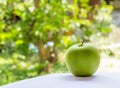 Green apple on nuture background Royalty Free Stock Photo