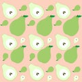 Green Apple Pattern Background Vector Illustration Royalty Free Stock Photo