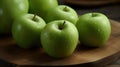 A crisp and refreshing green apple great for salads or snacking created with Generative AI