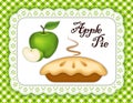 Green Apple Pie, Lace Doily Place Mat, Green Check