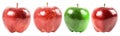 Green Apple Among Red Apples Royalty Free Stock Photo