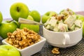 Green apple and walnut salad Royalty Free Stock Photo