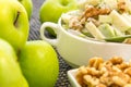 Green apple and walnut salad Royalty Free Stock Photo