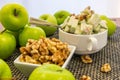 Green apple and walnut salad Royalty Free Stock Photo