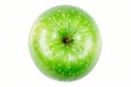 Green apple on white background. Neural network AI generated Royalty Free Stock Photo