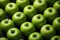 Green apples background