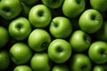 Green apples background