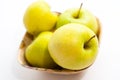 Green apples bowl Royalty Free Stock Photo