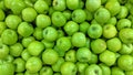 Green apples in bulk