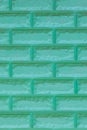 Green aqua paint brick wall texture background abstract masonry pattern backdrop structure grunge Royalty Free Stock Photo