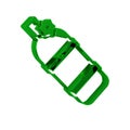 Green Aqualung icon isolated on transparent background. Oxygen tank for diver. Diving equipment. Extreme sport. Diving Royalty Free Stock Photo