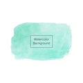 Green or aquamarine watercolor texture on the white background, vector ink, acrylic decoration. Trendy background for design, part