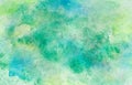 Green aquarell watercolor background pattern.