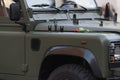 Green Army Soldier Jeep with Red Rose at Outside Rome Italy