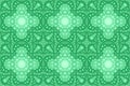 Green art with abstract seamless tile pattern Royalty Free Stock Photo