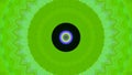 Green artistic decorative eye, circle background