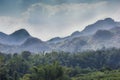 Green Asian mountain of Thailand.