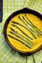 Green asparagus and cheese frittata