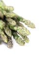 Green asparagus on white background Royalty Free Stock Photo