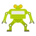 Green automatic mechanism icon isolated