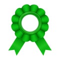 Green award badge