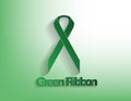 Green awareness Ribbon