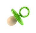Green Baby Pacifier icon 3d illustration