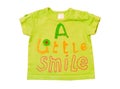 Green baby top clothing.