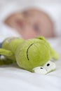 Green baby toy Royalty Free Stock Photo