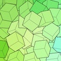 Vector abstract background. Geometric template for prizantation. B lue cubes. eps 10