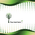 Green background - eco concept illustration