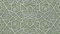 Green background with embossed white geometric Islamic floral patterns Islamic pattern geometric pattern Royalty Free Stock Photo