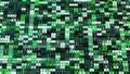 Green background of many numbers and letters. Animation. Computer background with changing values inside matrix system Royalty Free Stock Photo