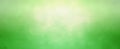 Green background with soft bokeh blur and bright yellow sun spot in elegant fresh and clean banner Royalty Free Stock Photo